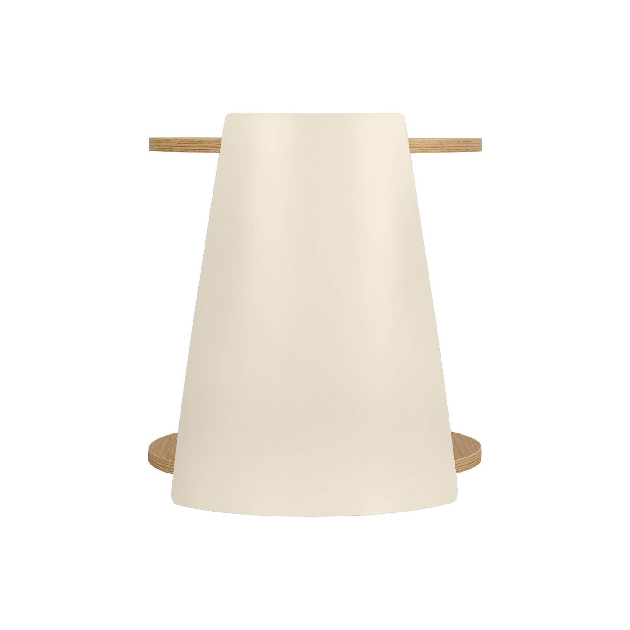 Table d'appoint, table de chevet métal courbé et décor bois avec roulettes MOLTO