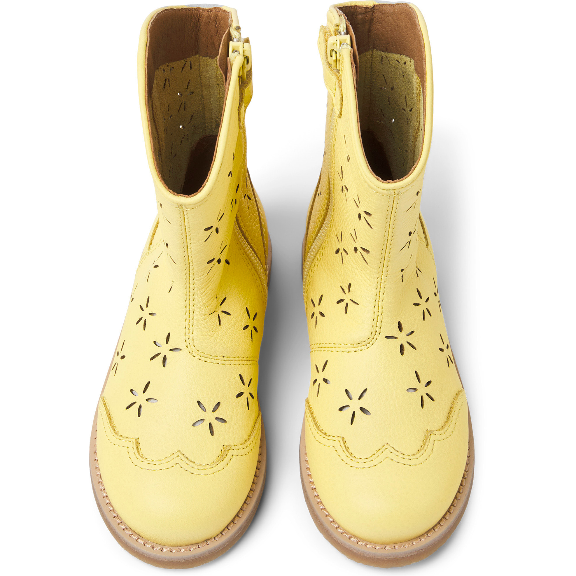 Stivali - CAMPER Savina Twins - Giallo - Pelle liscia