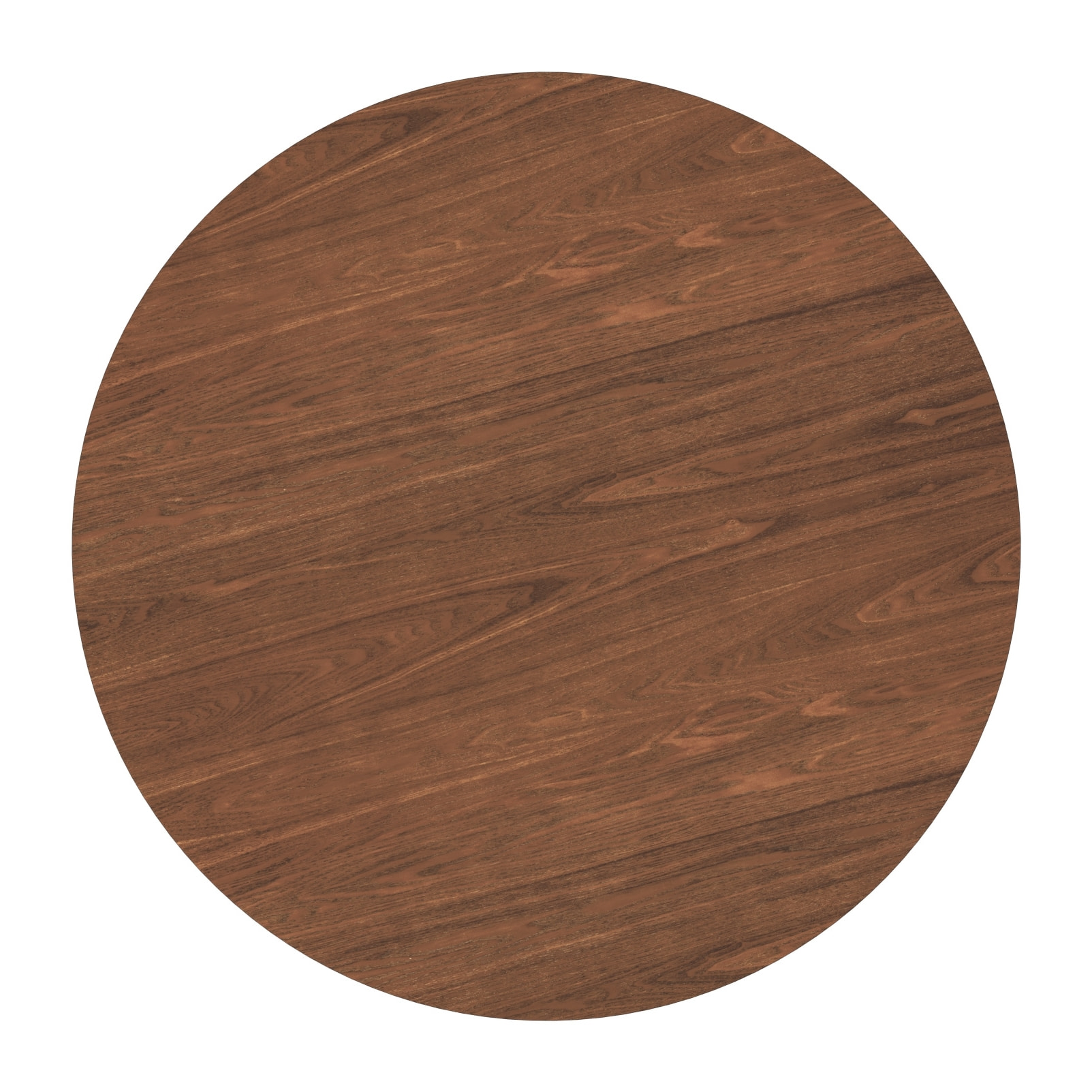 Table ronde 4 personnes en bois foncé D100 cm - Réno