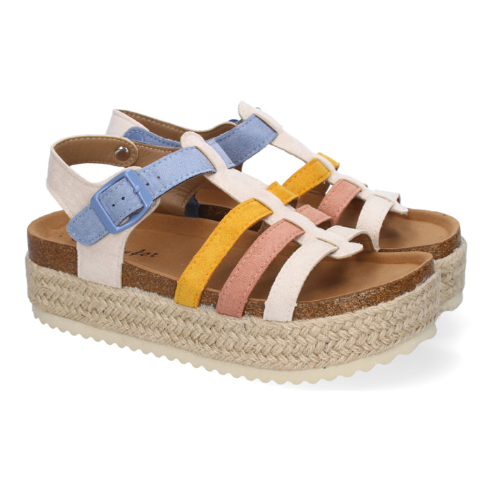 Sandalias con Plataforma de Yute para Mujer, Comodas y Elegantes, Diseño Moderno