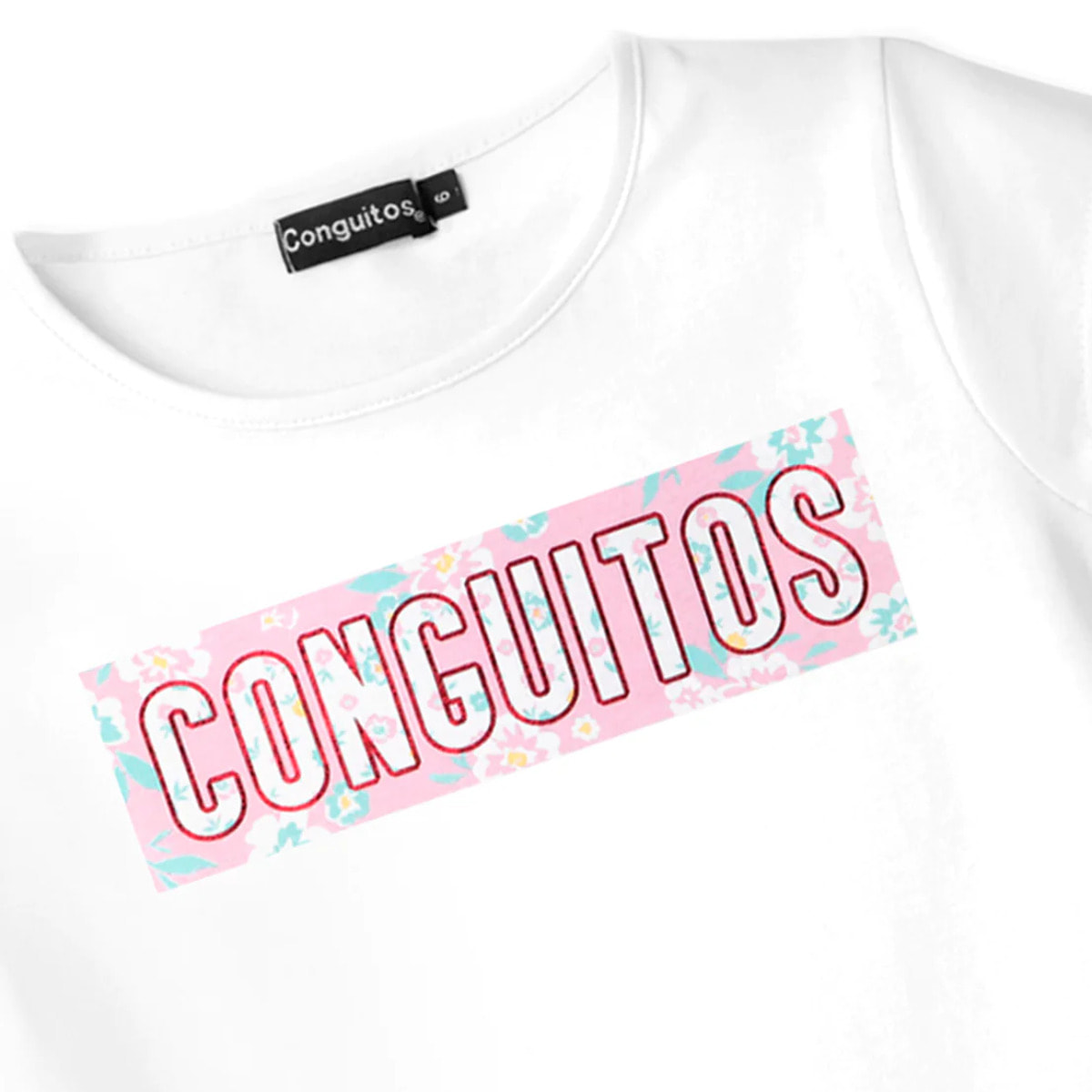 Camiseta Flores Blanco