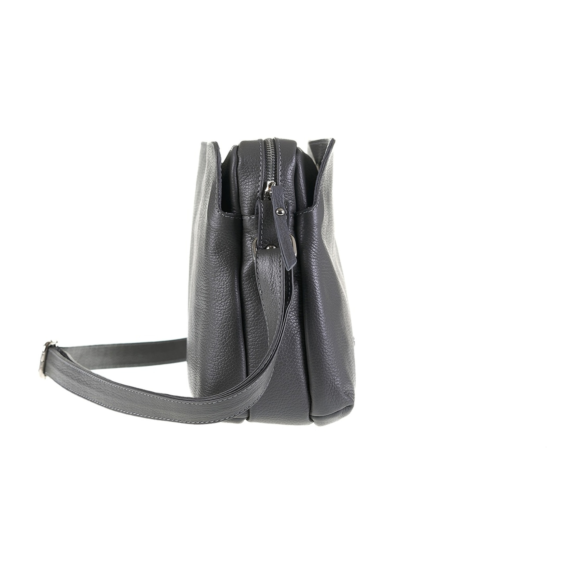 Borsa a tracolla da donna Made in Italy - Modello Aralia Lux - 100% pelle - 30.0 x 23.0 x 13.0 cm