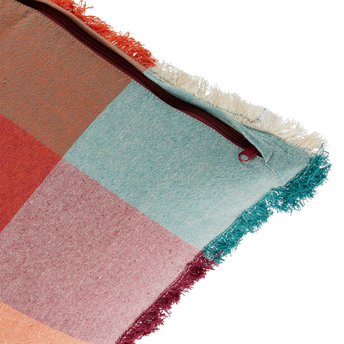 Cojín con flecos Yucatan 45 x 45 cm madras