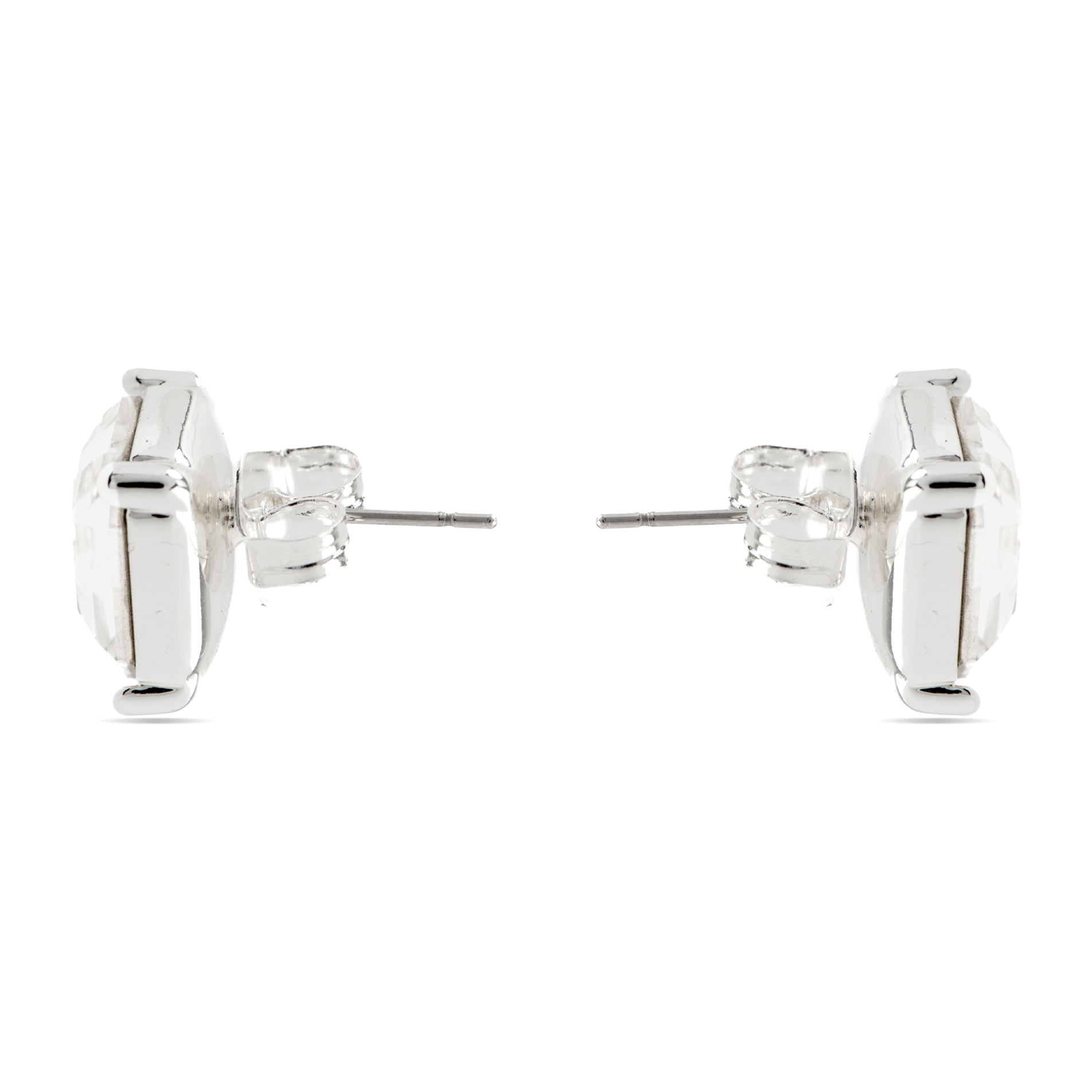 Pendientes con Circonita Brillante acabado plata