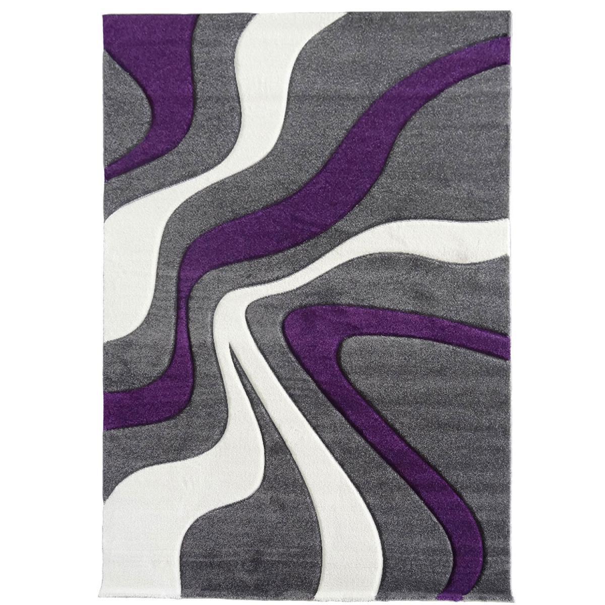 Tapis salon et chambre tissé motif rond HOJA