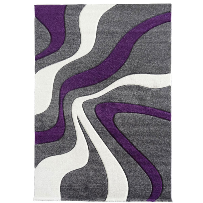 Tapis salon et chambre tissé motif rond HOJA