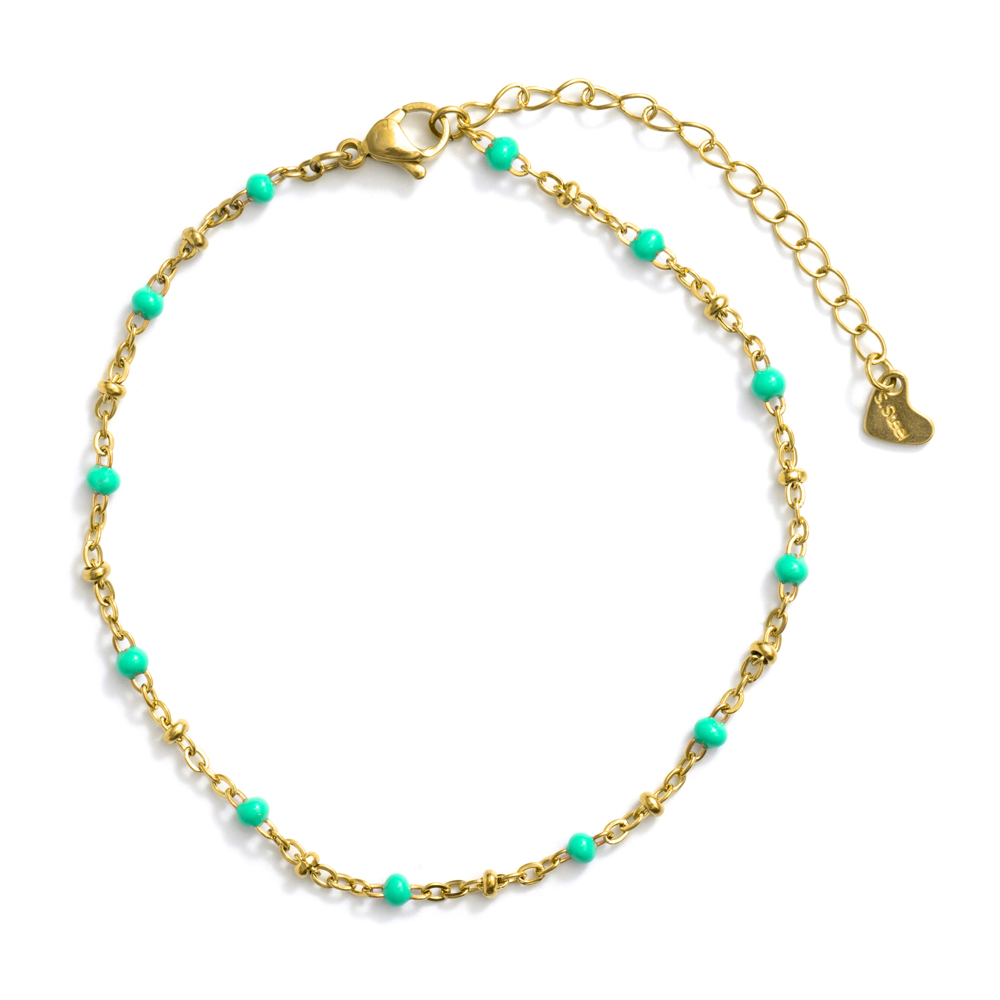 Tobillera Basor acabado oro amarillo 18k