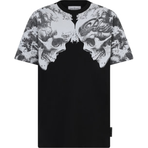PHILIPP PLEIN Round Neck T-Shirt Ceramic Skulls