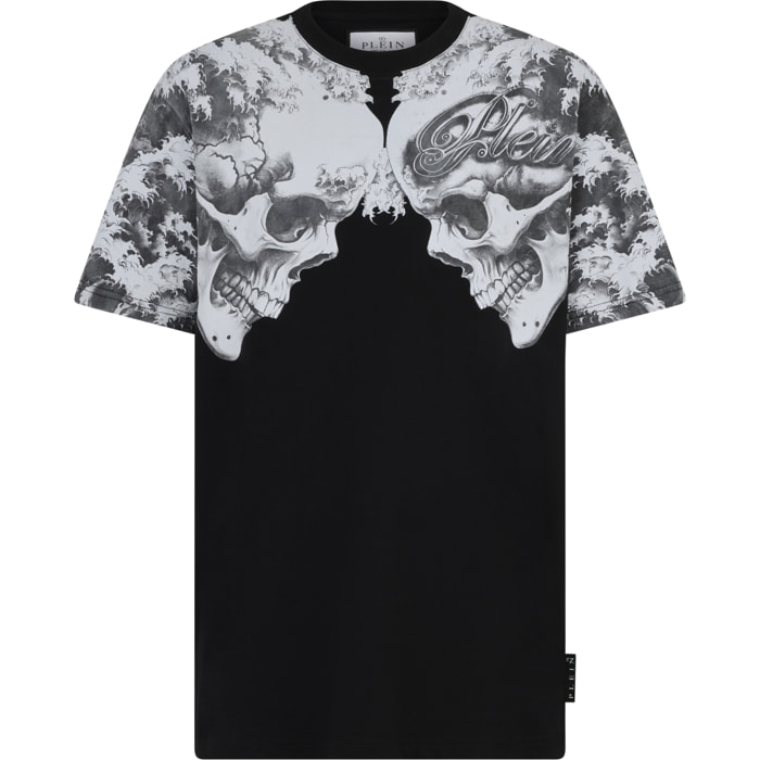 PHILIPP PLEIN Round Neck T-Shirt Ceramic Skulls