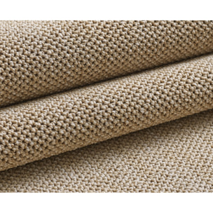 MORELIA - Tapis rond moderne aspect laine bouclée Beige