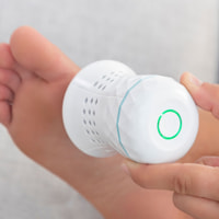 Limetta per Pedicure Ricaricabile con Aspiratore Integrato Sofeem - Bianco - Ø7x15 cm