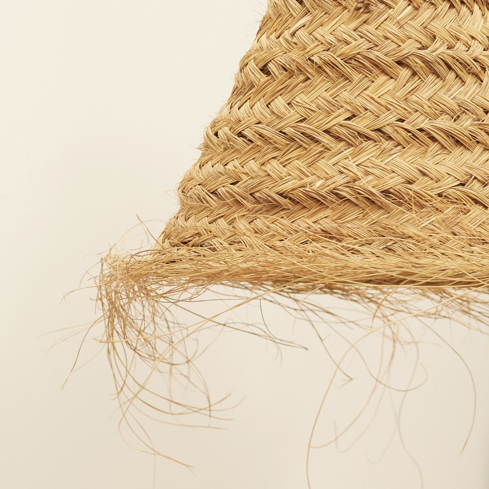 Abat-jour cône fibre de palmier - Naturel