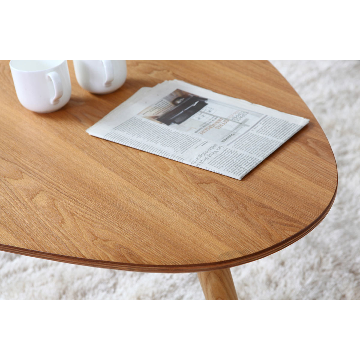 Table basse scandinave bois clair L69 cm ARTIK