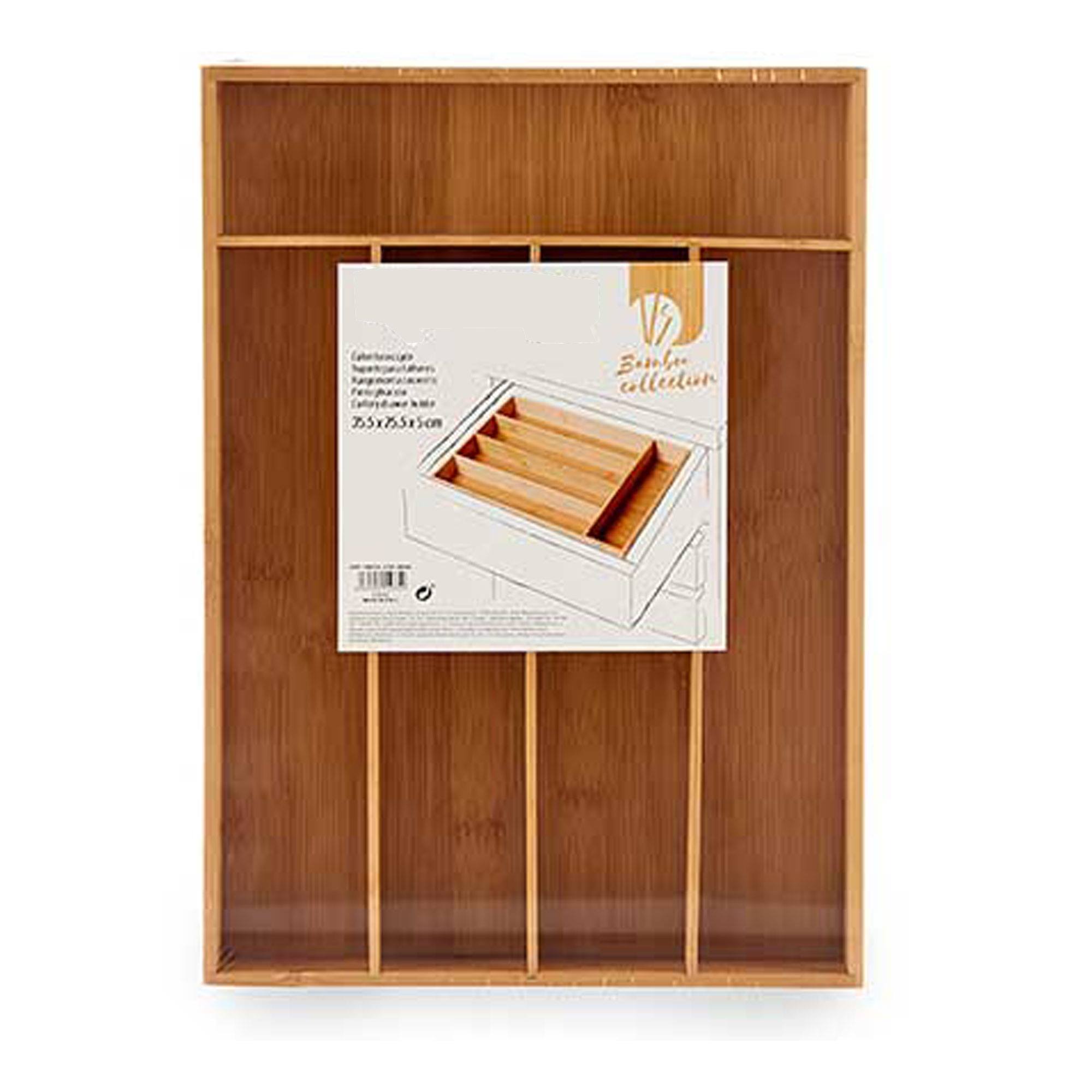 Cubertero bambu 5 huecos colección kinvara