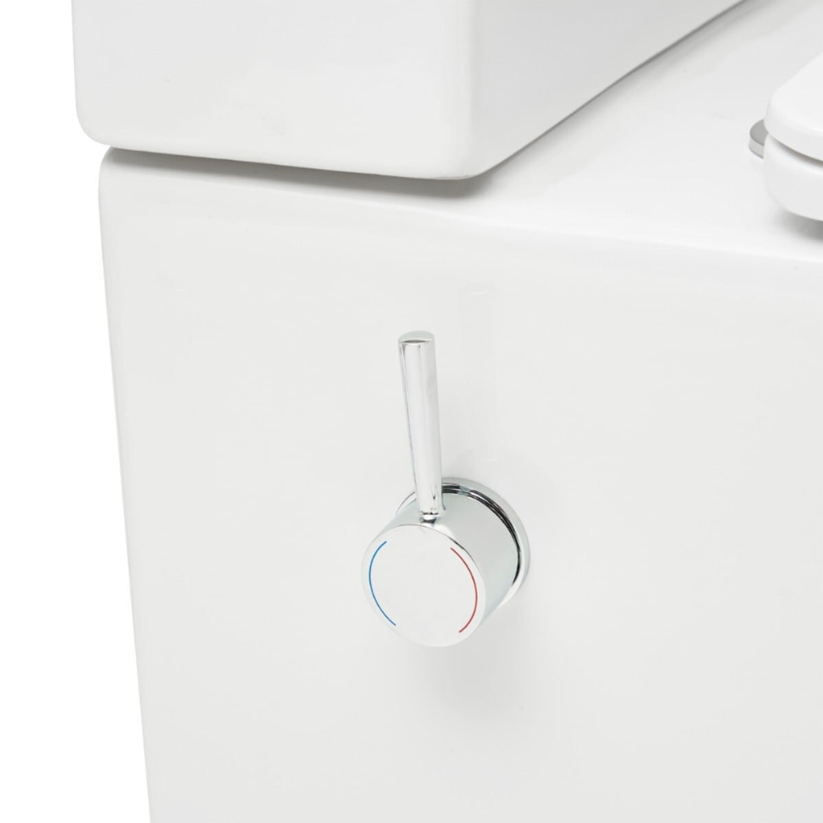 Brevis cuvette WC à poser sans bride avec abattant SoftClose, avec fonction bidet, vendue sans réservoir, blanc (SATBRE36BFCB)