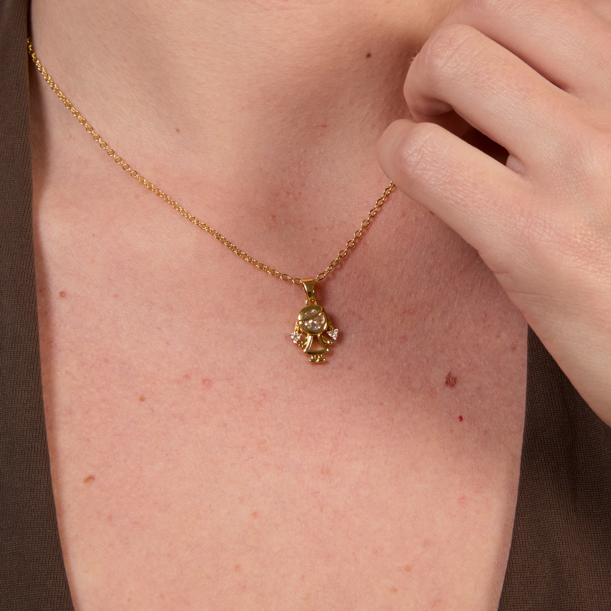 Collar Girl acabado oro amarillo 18k