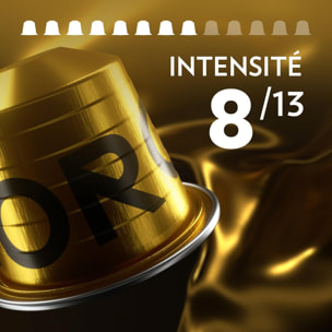 Qualita Oro x10.  Capsules compatibles Nespresso en aluminium