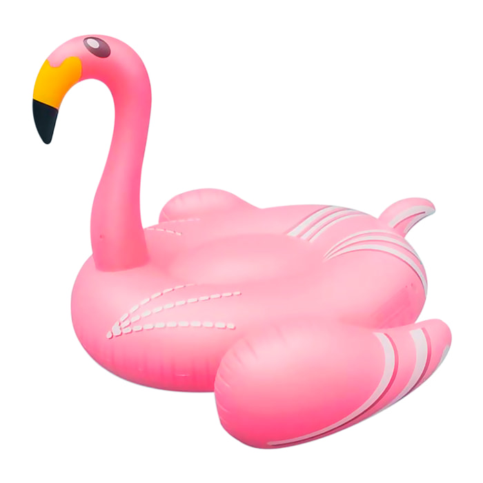 DAM Flotador gigante con forma de flamenco. 192x160cm. 192x130x160 Cm. Color: Rosa