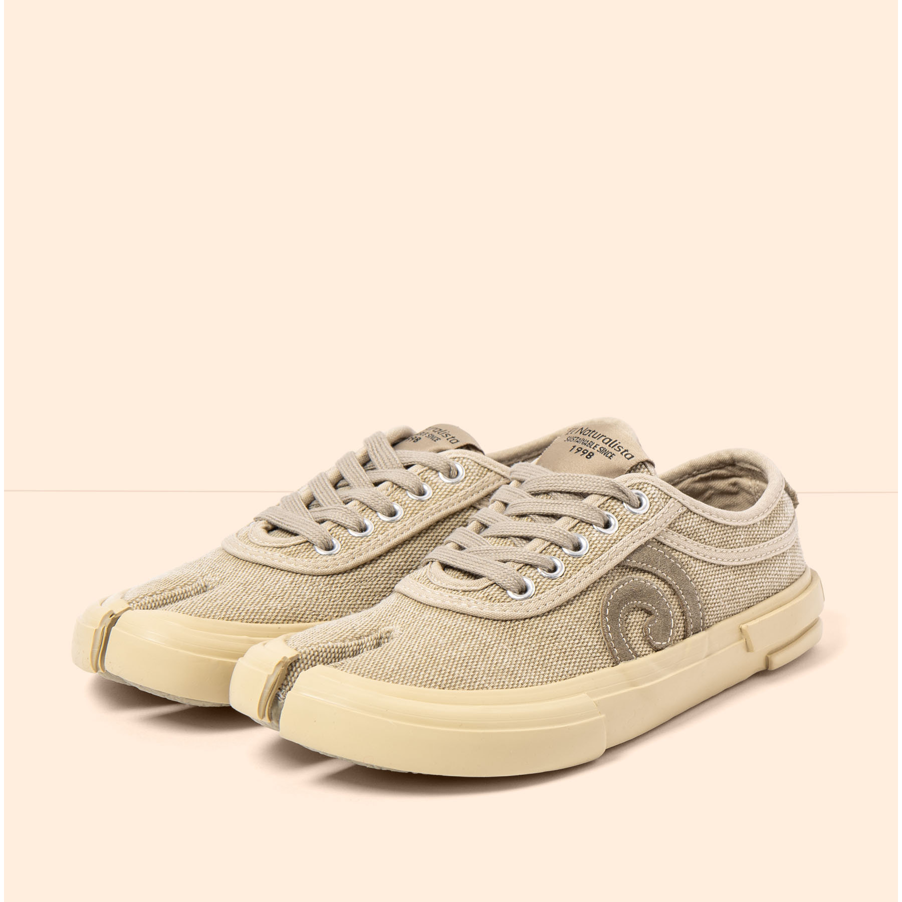 Zapatos N5954 WASHED COTTON BEIG/TEKO color Beig