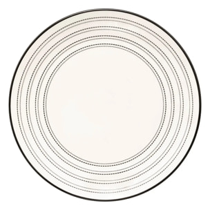 Assiette dessert Lunova blanc D19xH2,1cm