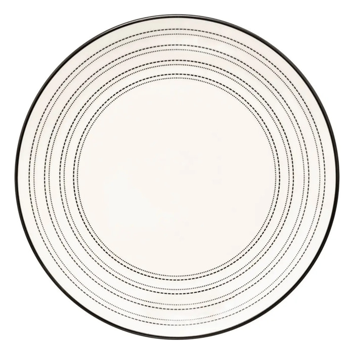 Assiette dessert Lunova blanc D19xH2,1cm