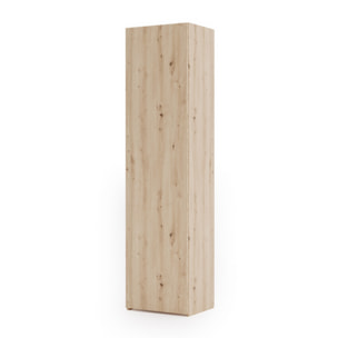 Libreria chiusa LONI 160x40 cm rovere Artisan con anta e ripiani interni