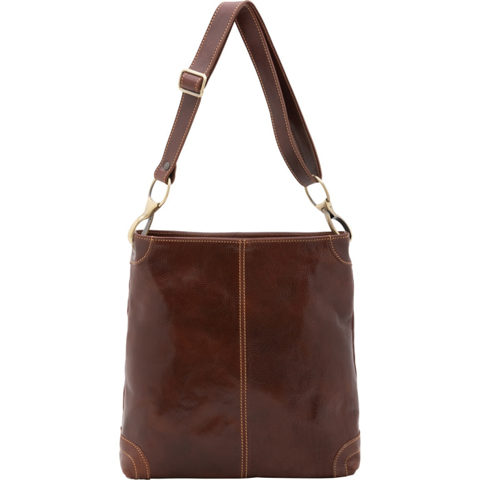 Borsa a spalla da donna - Modello False - 100% pelle - 32.0 x 32.0 x 11.0 cm
