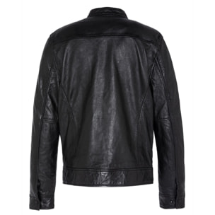 LCNEWPORTXMOTOR JACKETLEATHERBLACK