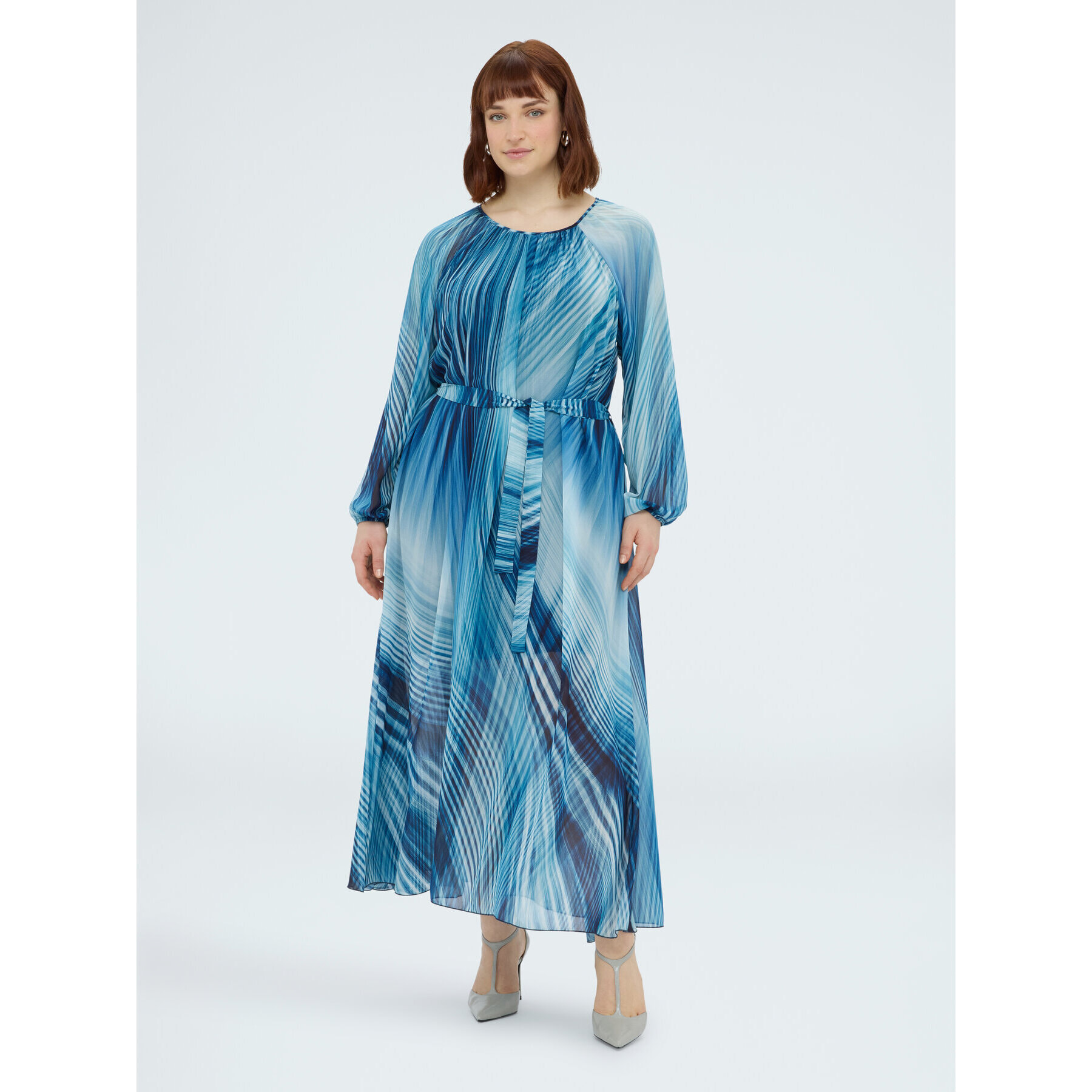 Fiorella Rubino - Vestito lungo stampato - Blu