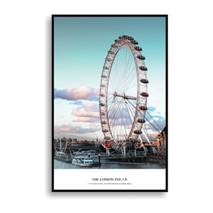 Composition décorative Tomasucci LONDON, en MDF et polyester, noir, 50 × 3 × 70 cm