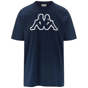 Kappa - Camisetas y tops Hombre Azul - Logo Amberis 140