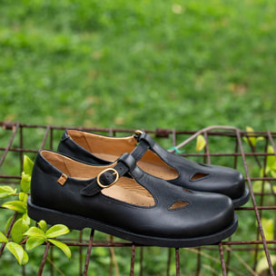 Zapatos N5873 SOFT NAPPA BLACK/ ARENISCA color Black