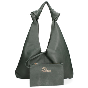 Borsa a spalla da donna In Vera pelle Made in Italy 40x42x2 cm