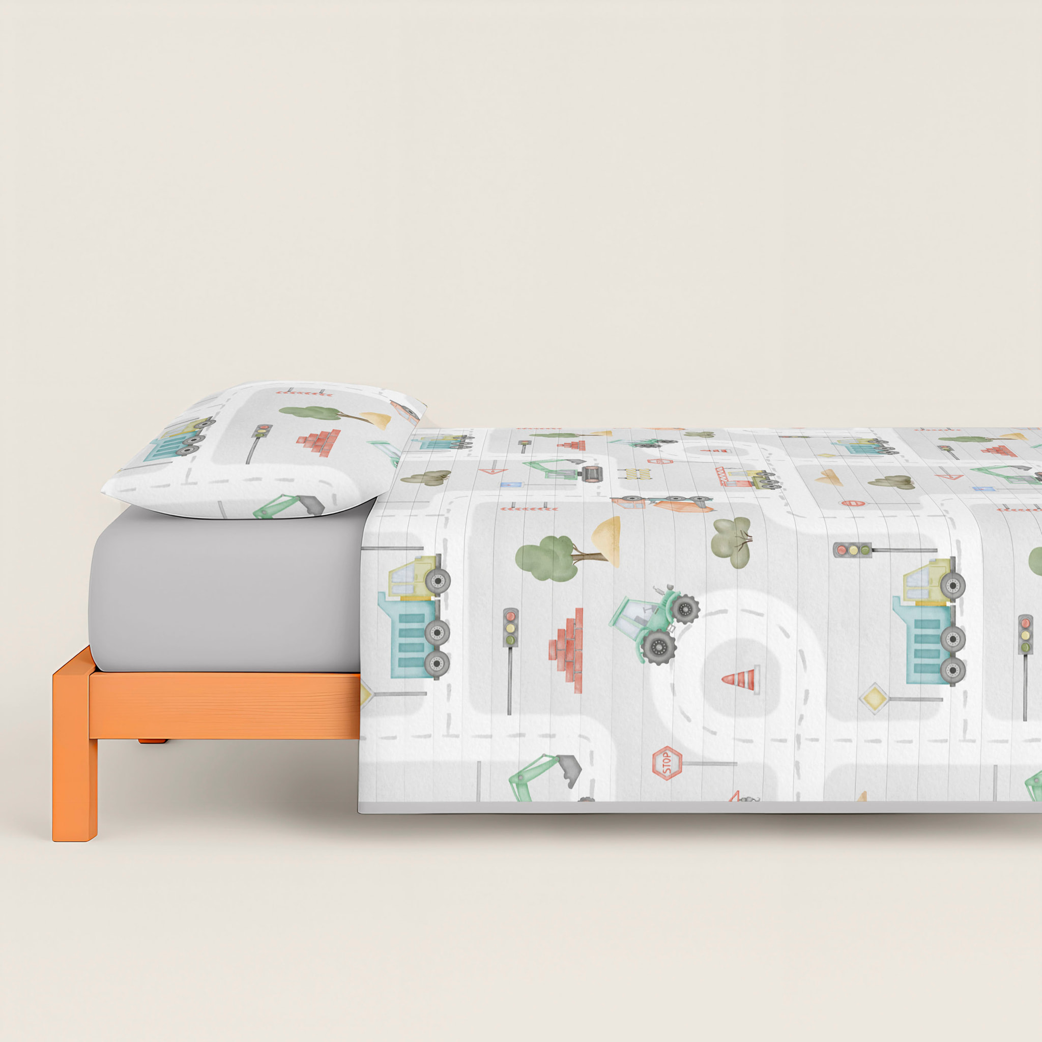 Cool Kids - Colcha Bouti Estampada - 100% Algodón - 70 gr/m² - Road