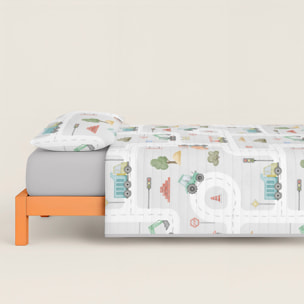 Cool Kids - Colcha Bouti Estampada - 100% Algodón - 70 gr/m² - Road