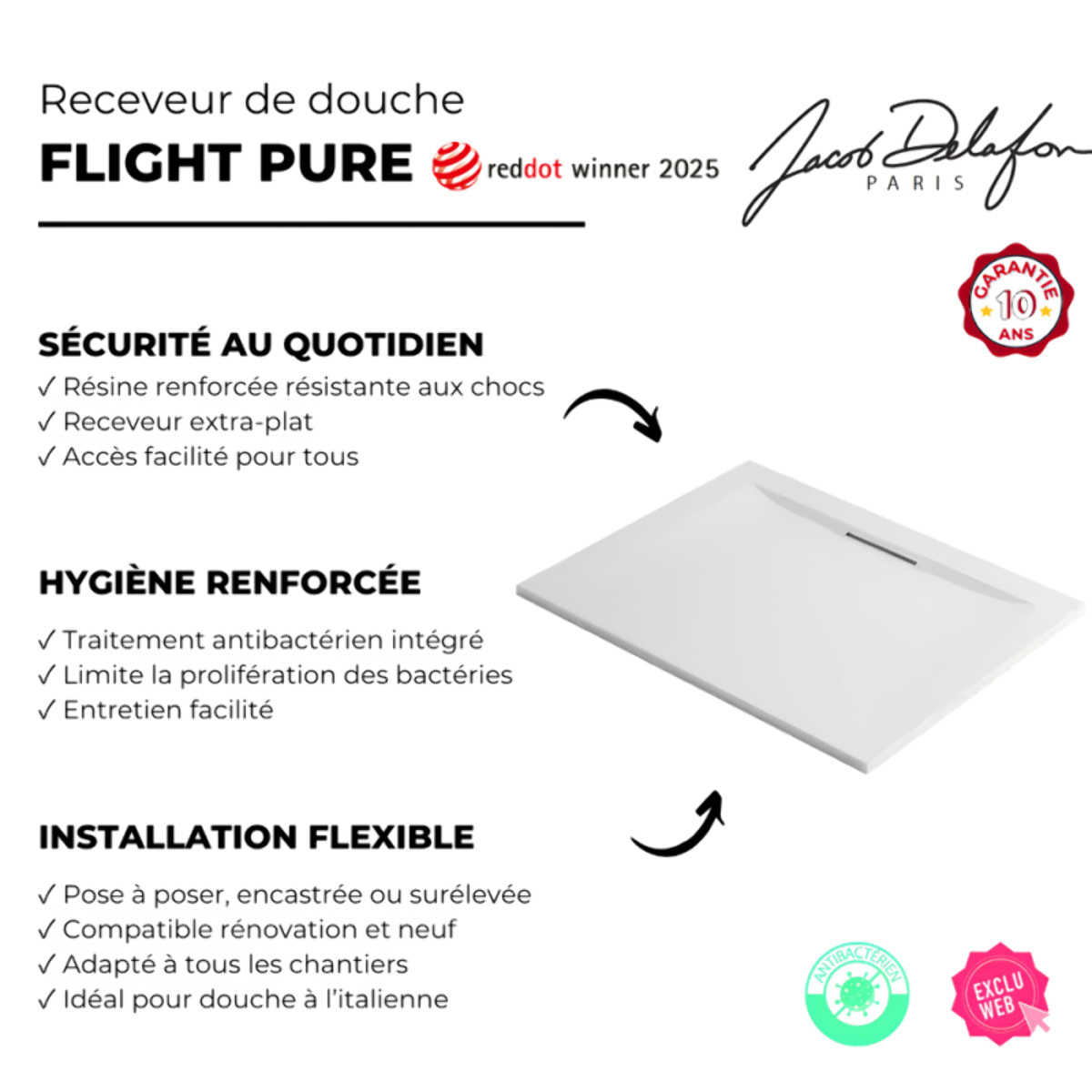 Receveur Flight pure