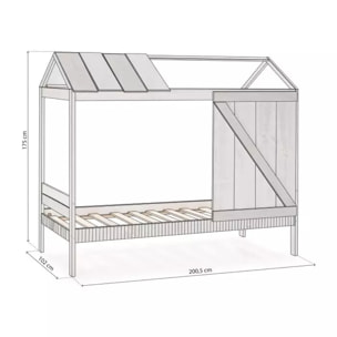 Cama cabaña Barnie Vintage - Grayscale