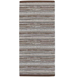 Tappeto Cucina Bagno Righe Marrone