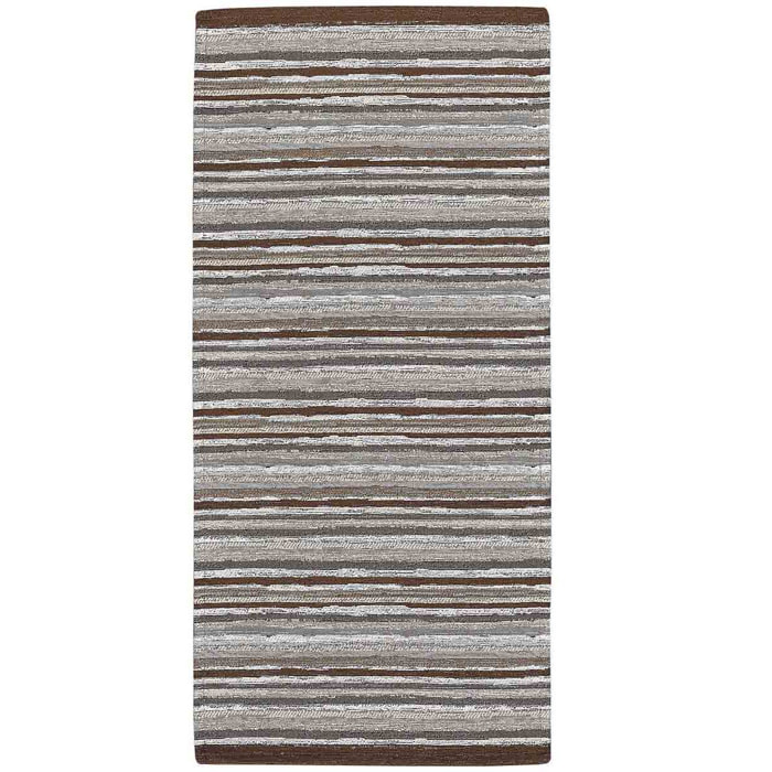 Tappeto Cucina Bagno Righe Marrone