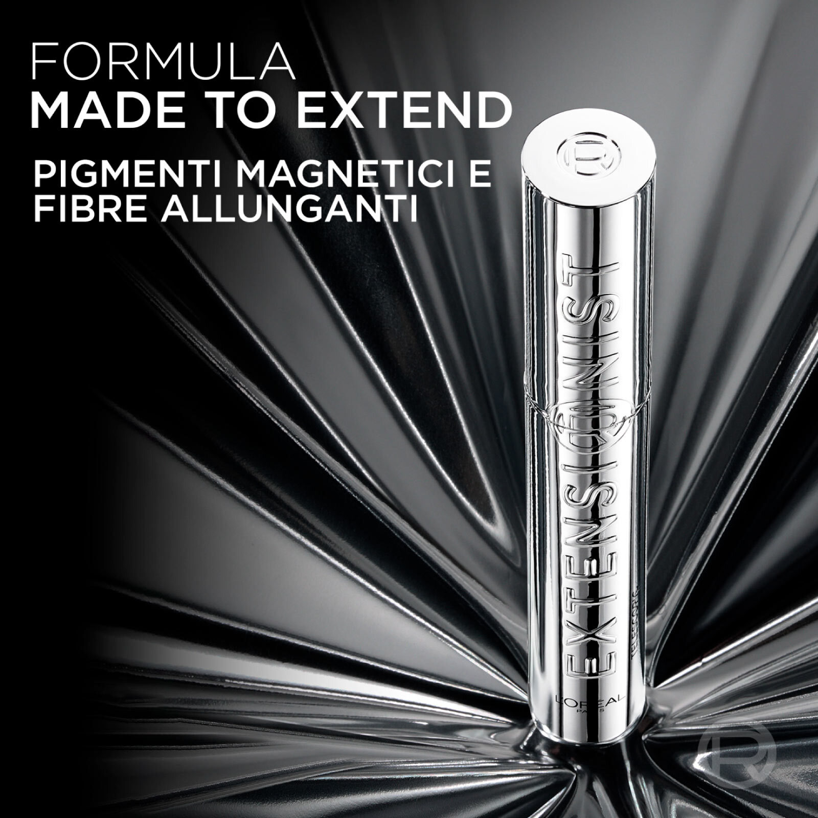 Mascara Allungante Nero Telescopic Extensionist con Scovolino Curvo Modellante per Ciglia Definite e Incurvate