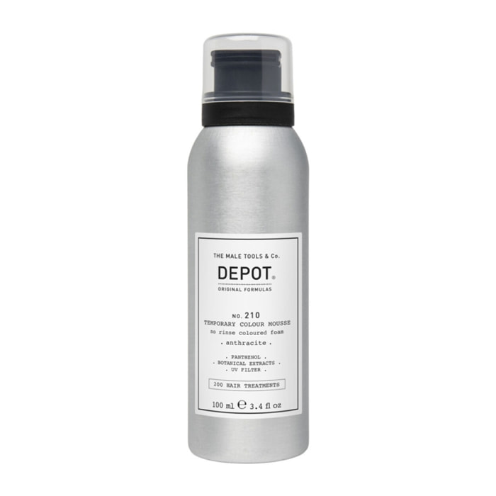 DEPOT no.210 Temporary Colour Mousse Anthracite 100ml