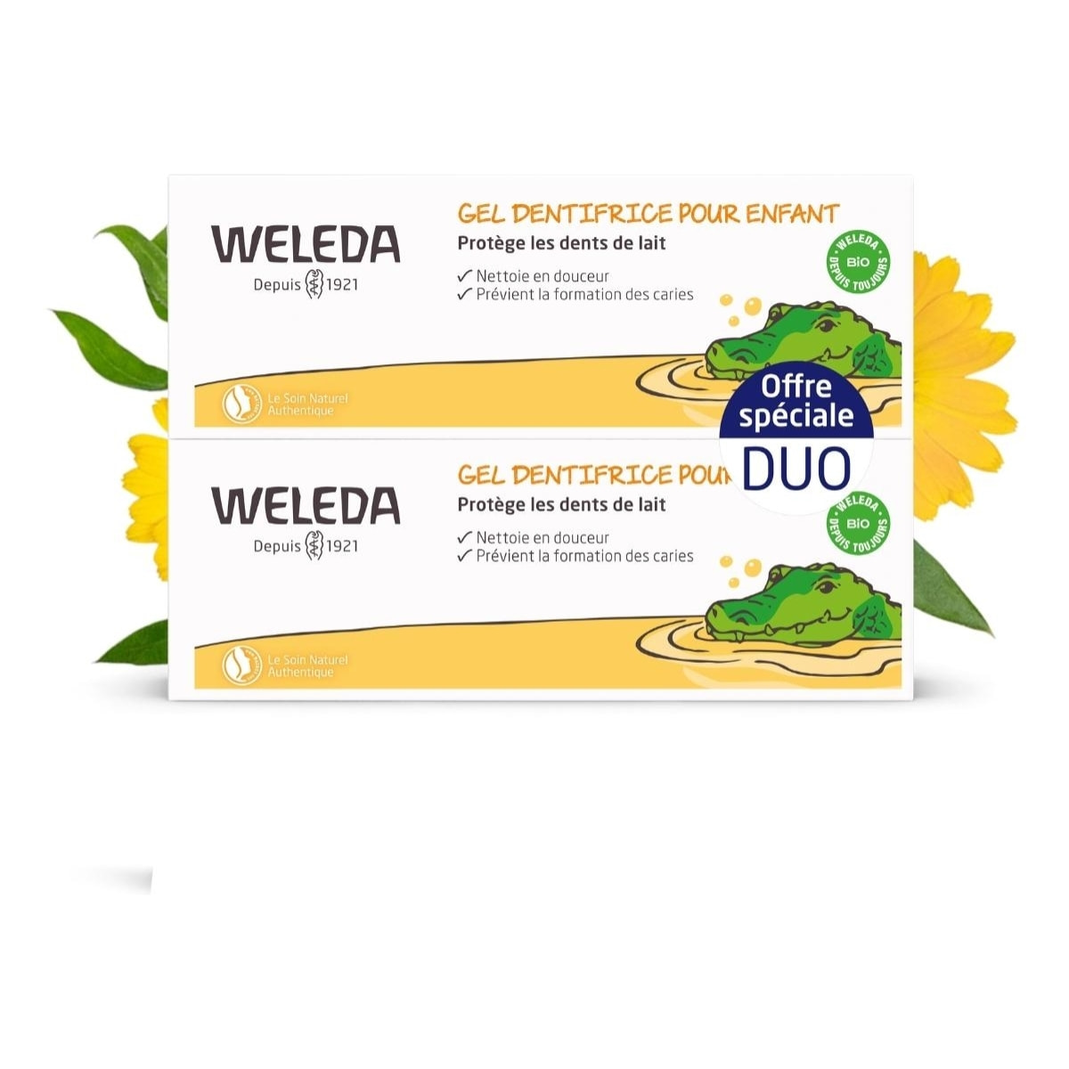 WELEDA - Duo Gel dentifrice pour Enfant - 2x50 ml