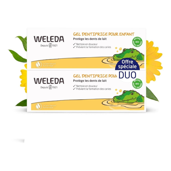 WELEDA - Duo Gel dentifrice pour Enfant - 2x50 ml