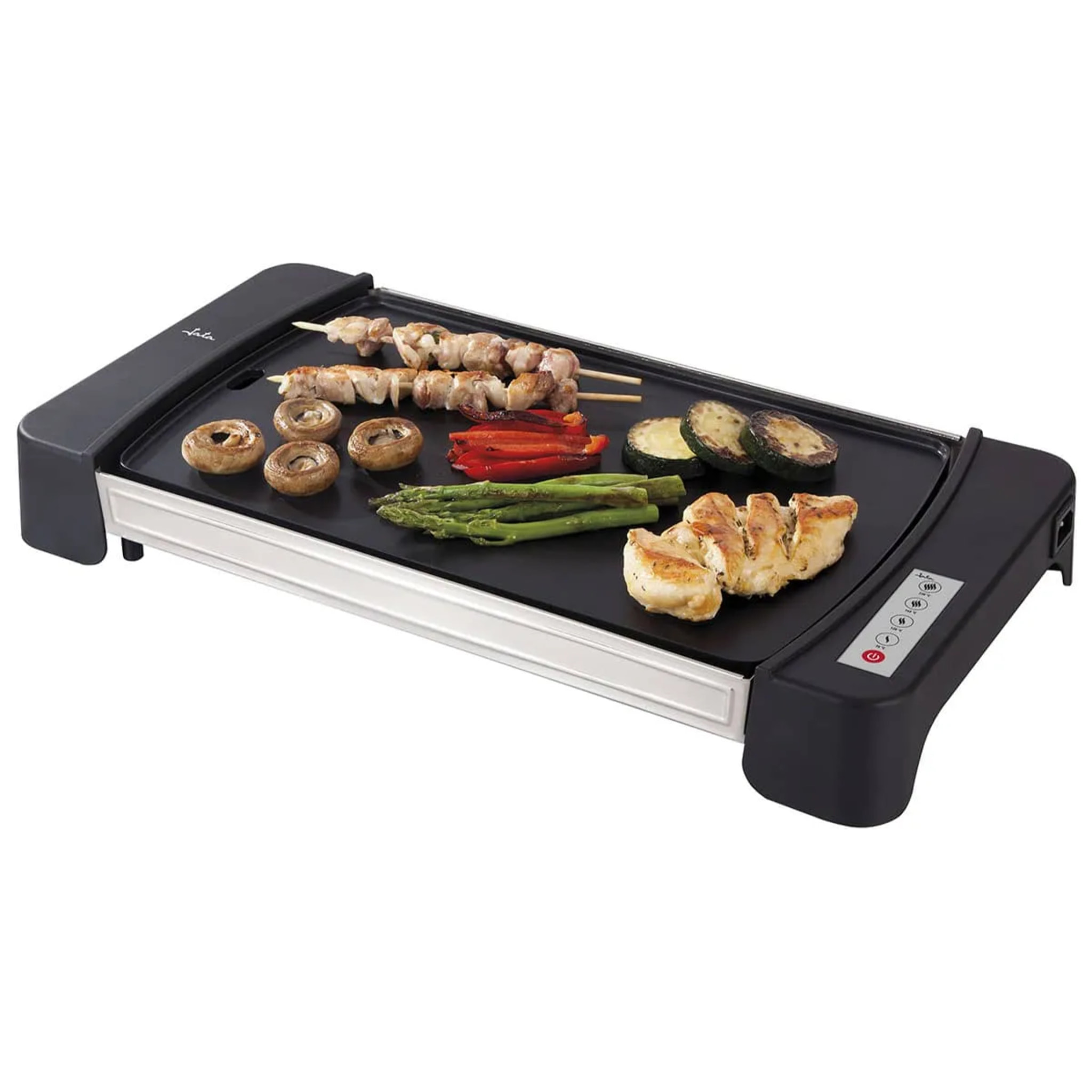 Plancha de cocina eléctrica JATA GR2600. Control electrónico. 4 temperaturas. 2600 W