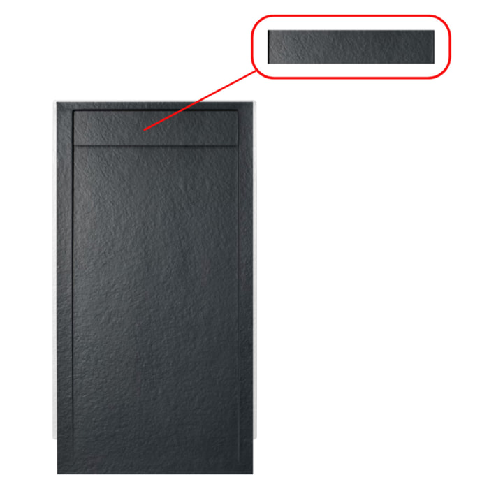 Fusion cache-siphon pour receveur de douche, noir (SATFUPKRYTG)