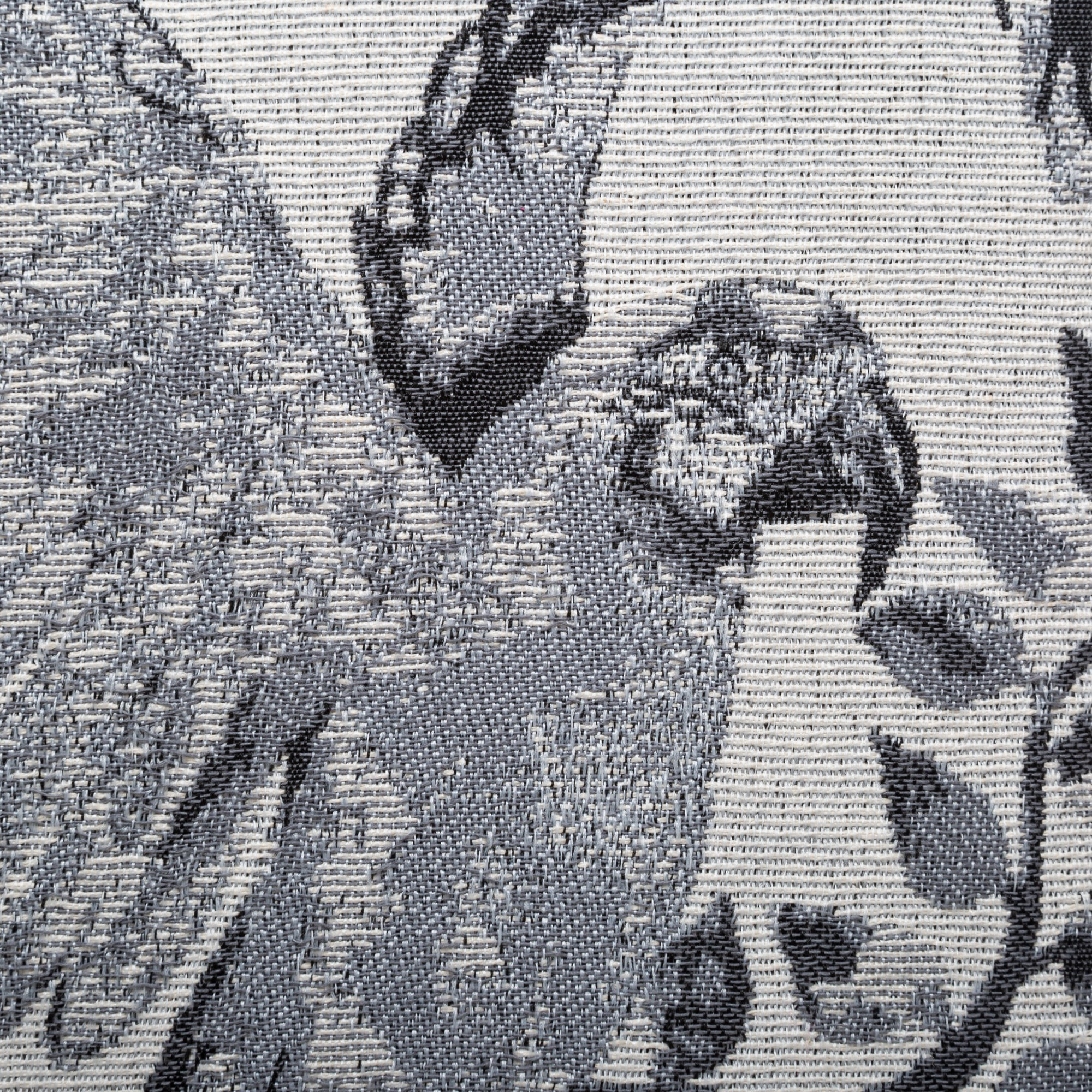 Cojín de loro jacquard loro gris 40 x 40