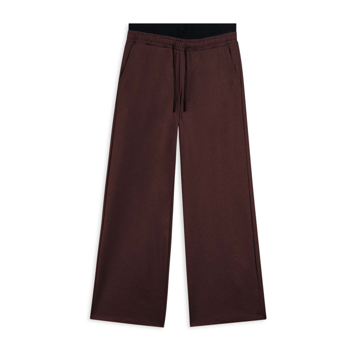 Pantaloni donna oversize con ricamo