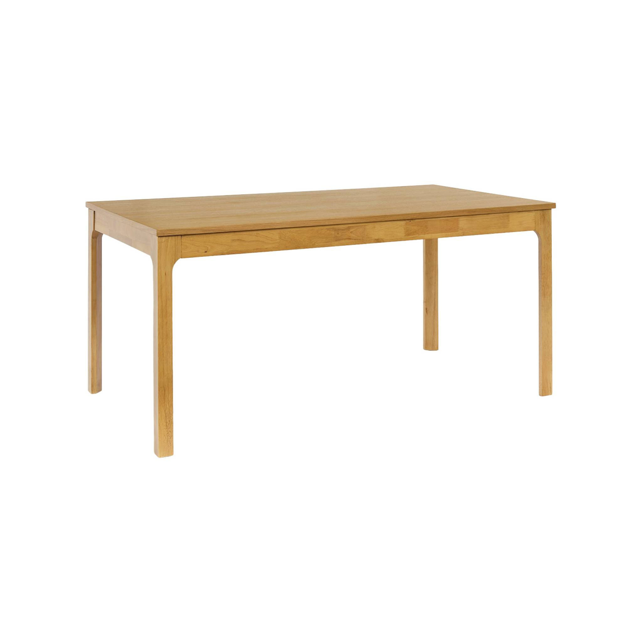 Table à manger rectangle extensible bois d'hévéa placage chêne 6-10 places FÉLICIE