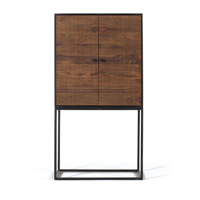 Alacena de Madera de Palisandro, Mango 80 Cm Estilo Rústico Moderno