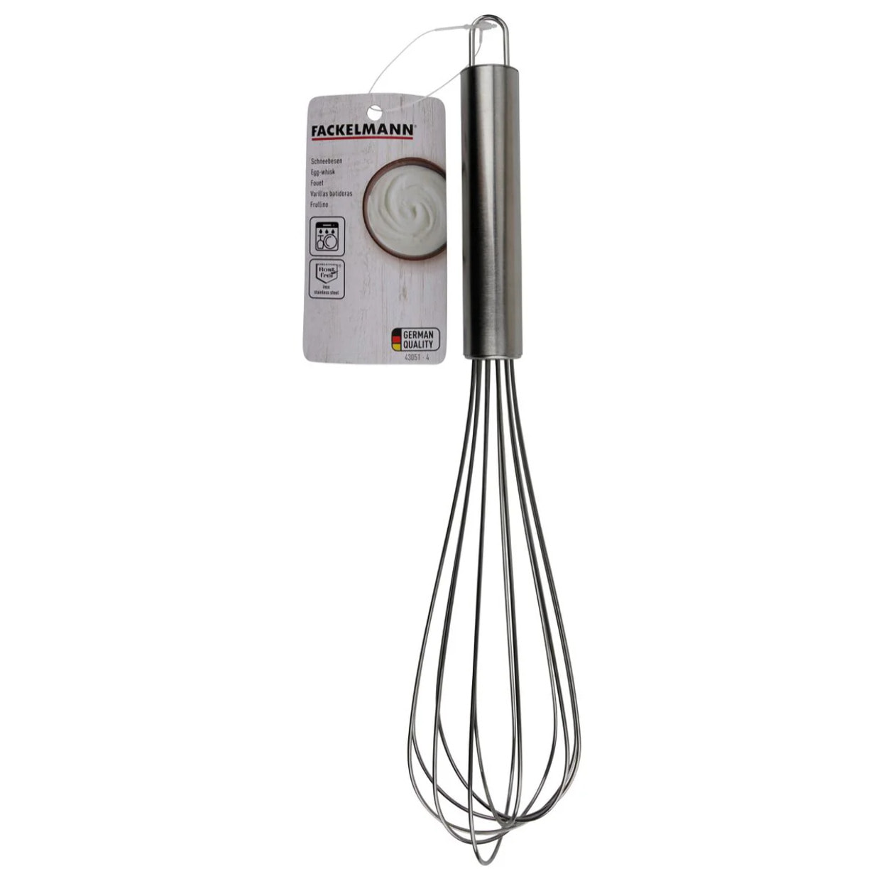 Fouet de cuisine et pâtisserie en inox 26 cm Fackelmann